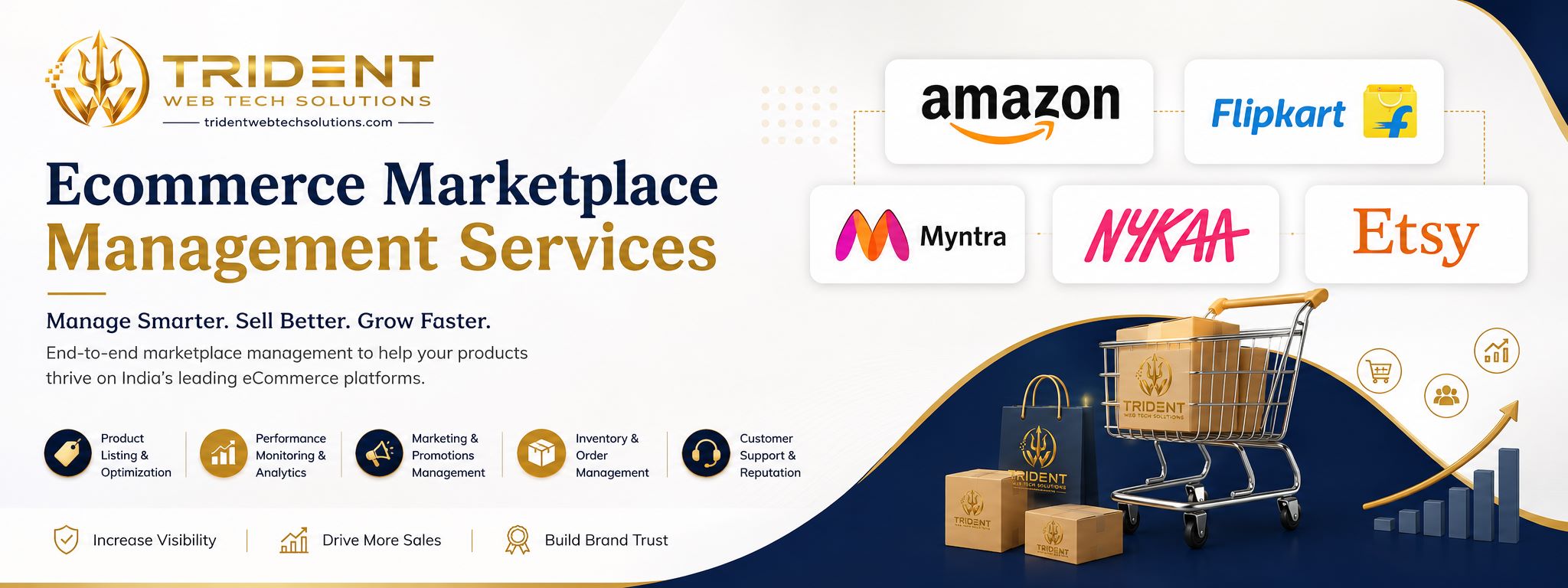 Ecommerce marketplace and marketing services banner