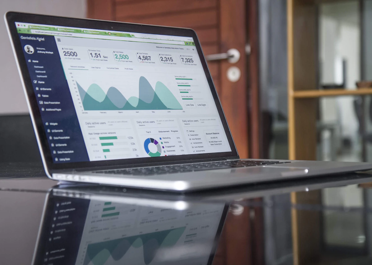 SEO strategy dashboard and search performance image