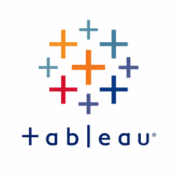 ableau icon representing data visualization, interactive dashboards, business intelligence analytics, and data-driven decision-making solutions.